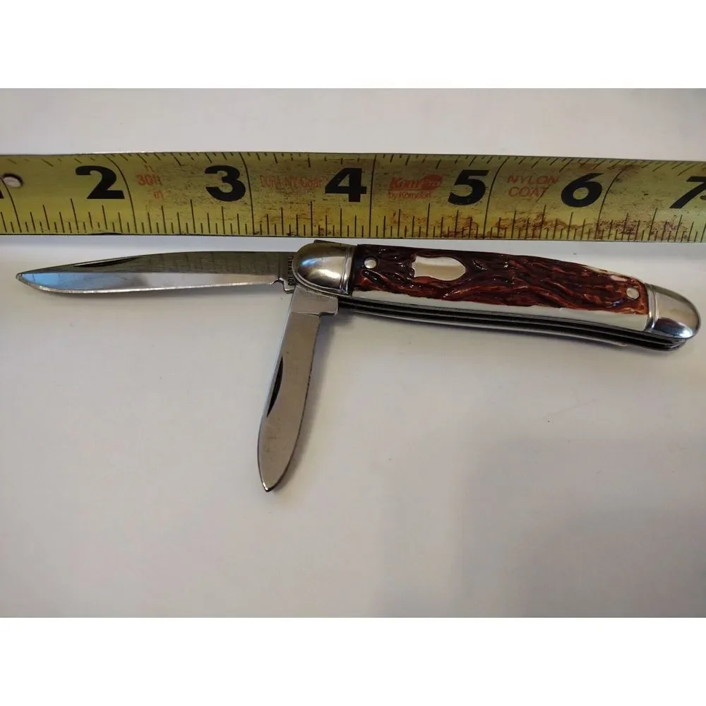 VINTAGE COLONIAL PROV. U.S.A 2 BLADE JACK KNIFE-NICE CONDITION!